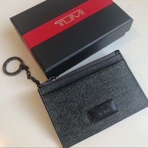 Tumi slim card case, coin case, key ring